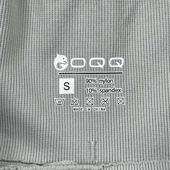 OQQ‎ Leggings Womens Small Gray Sculpt Seamless Scrunched Butt Yoga Gym Workout - Picture 3 of 9